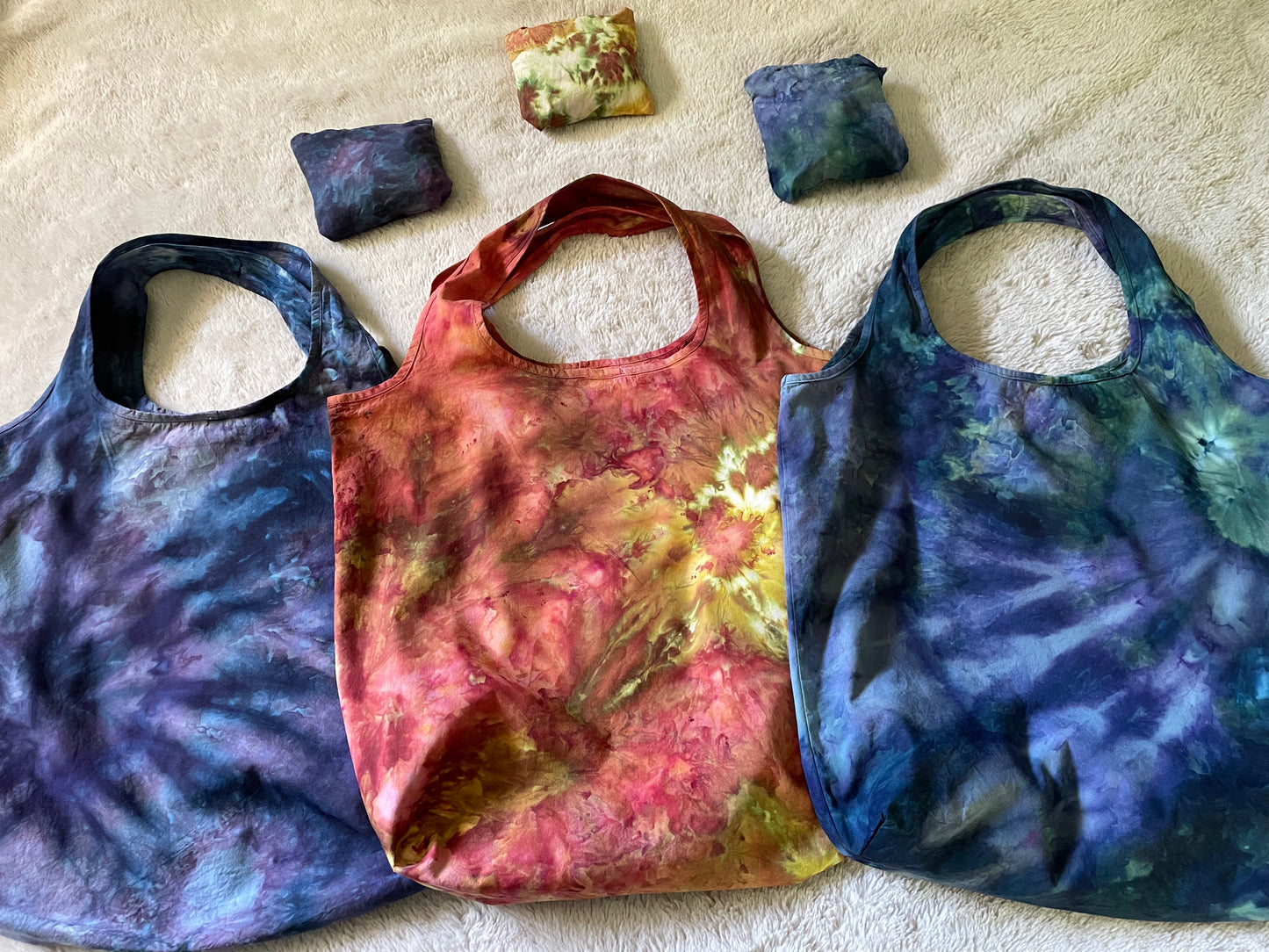 Ice Dyed Market Totes