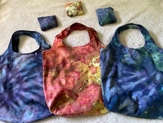 Ice Dyed Market Totes